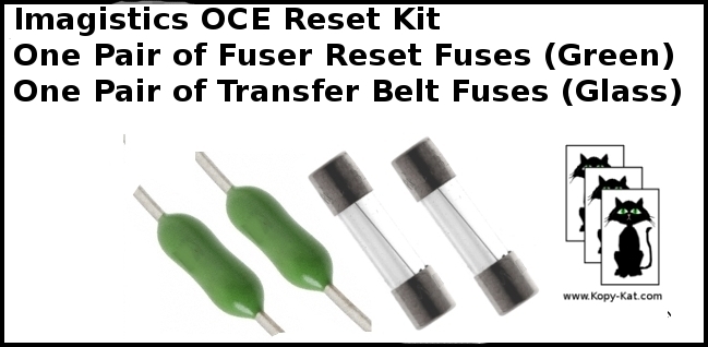 Imagistics Transfer Belt & Fuser Reset Fuses Dual Packs CM 2520 3521 3525 4521 